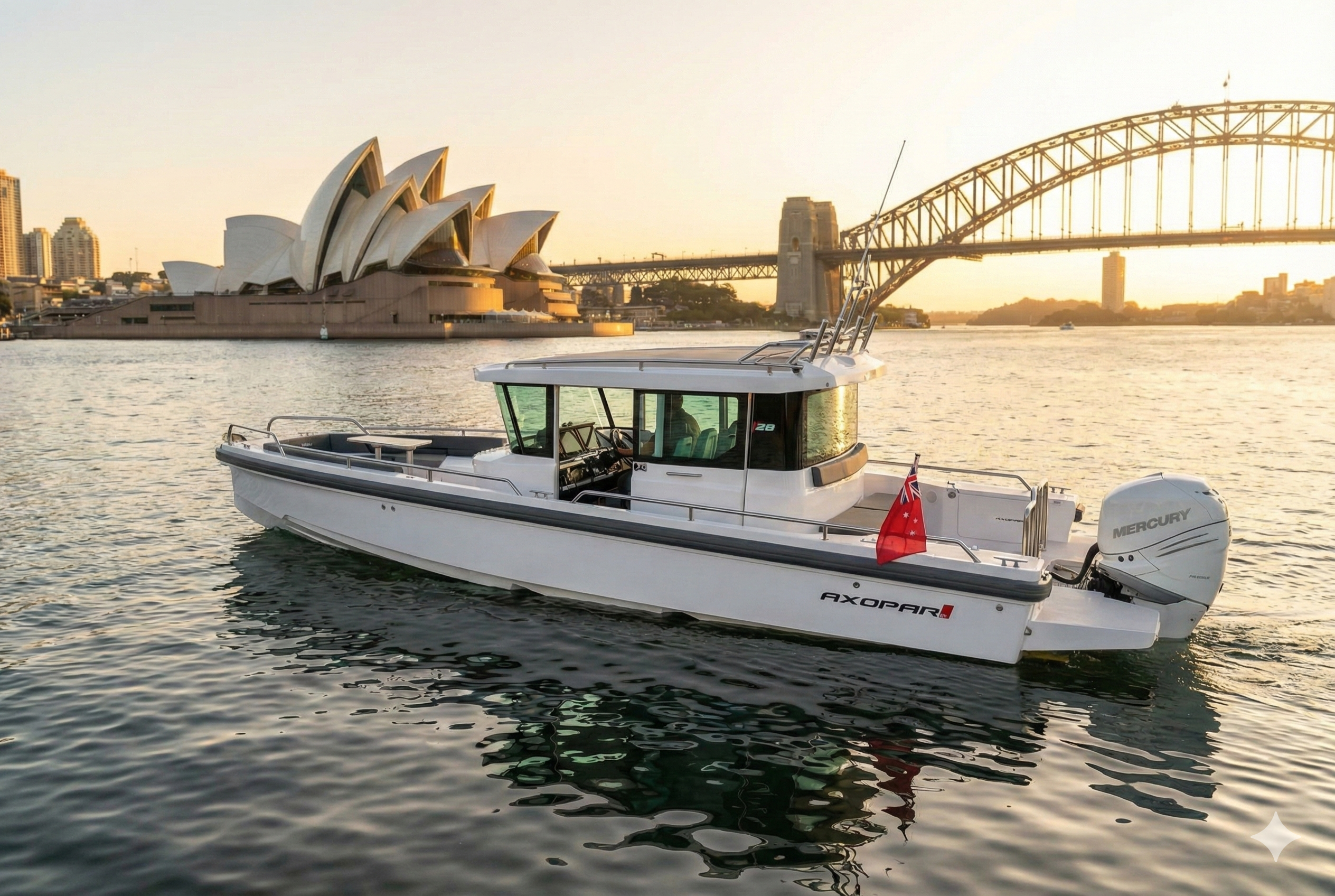 Luxury yacht in Sydney Harbour