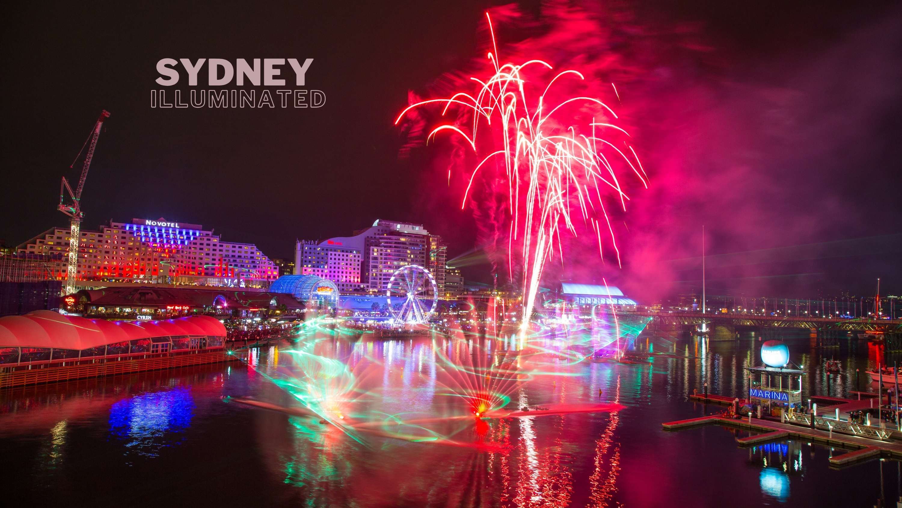 Sydney Harbour during Vivid Sydney