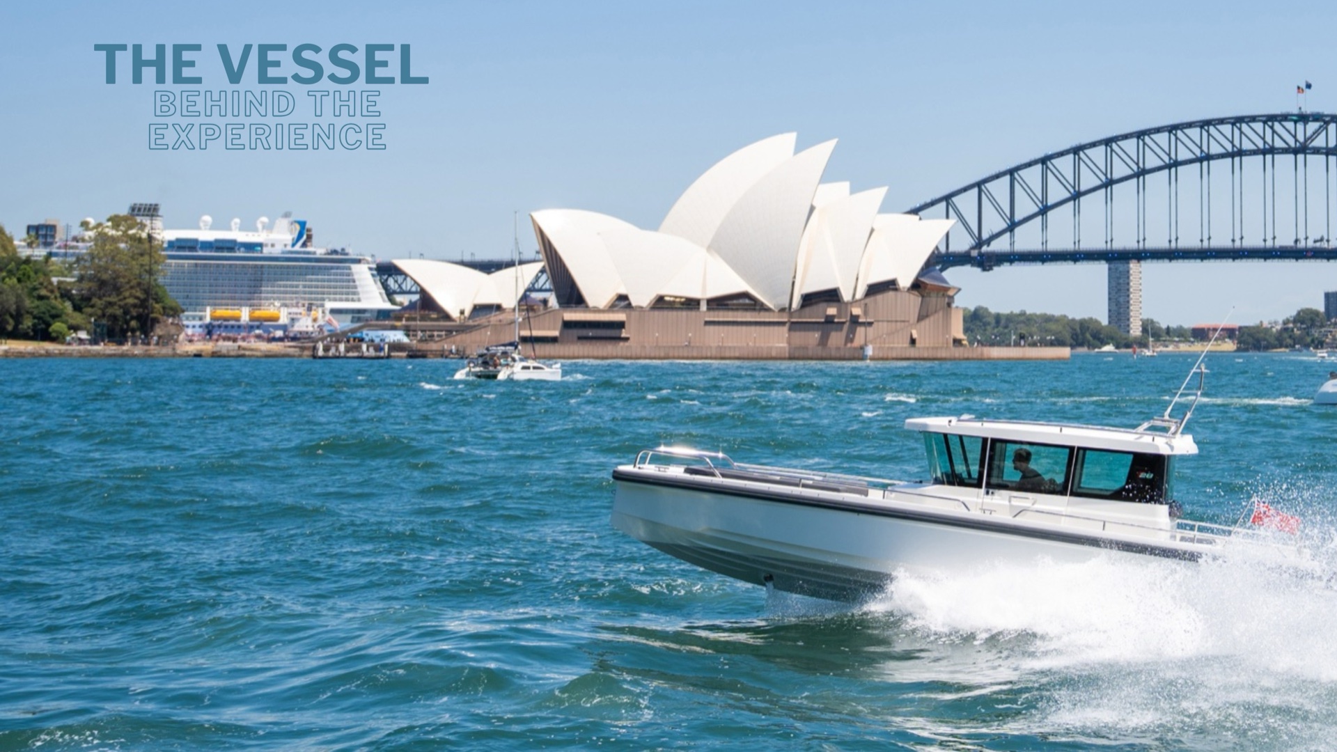 Wavii fleet - Axopar 28 on Sydney Harbour